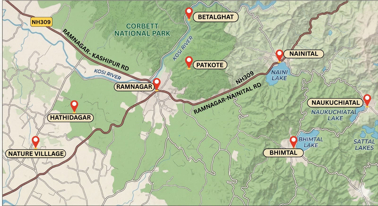 Aroha Project Locations Map